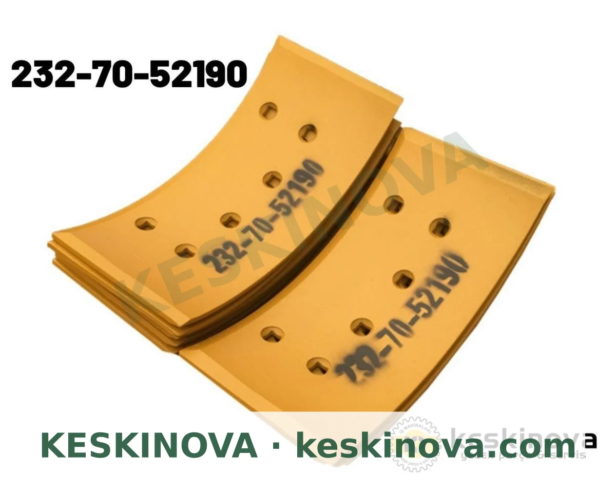 KOMATSU OEM 605 AR 505 A2 MODEL 232-70-52190 Greyder Kenar Bıçak